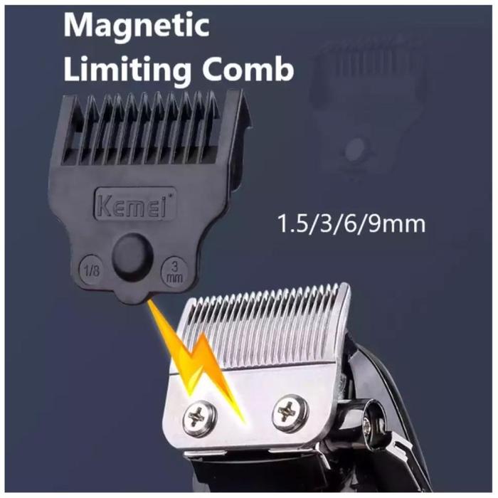 KEMEI PG1990 Alat Cukur Listrik Kemei PG1990 Cordless USB Cable KM-PG1990 Rechargeable Hair Clipper Mesin Rambut KM PG1990   Pencukur Rambut