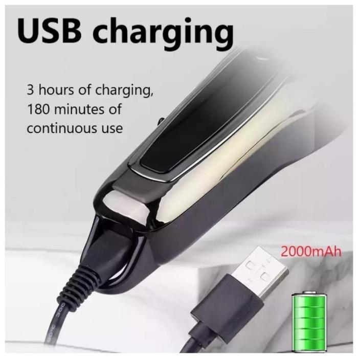 KEMEI PG1990 Alat Cukur Listrik Kemei PG1990 Cordless USB Cable KM-PG1990 Rechargeable Hair Clipper Mesin Rambut KM PG1990   Pencukur Rambut