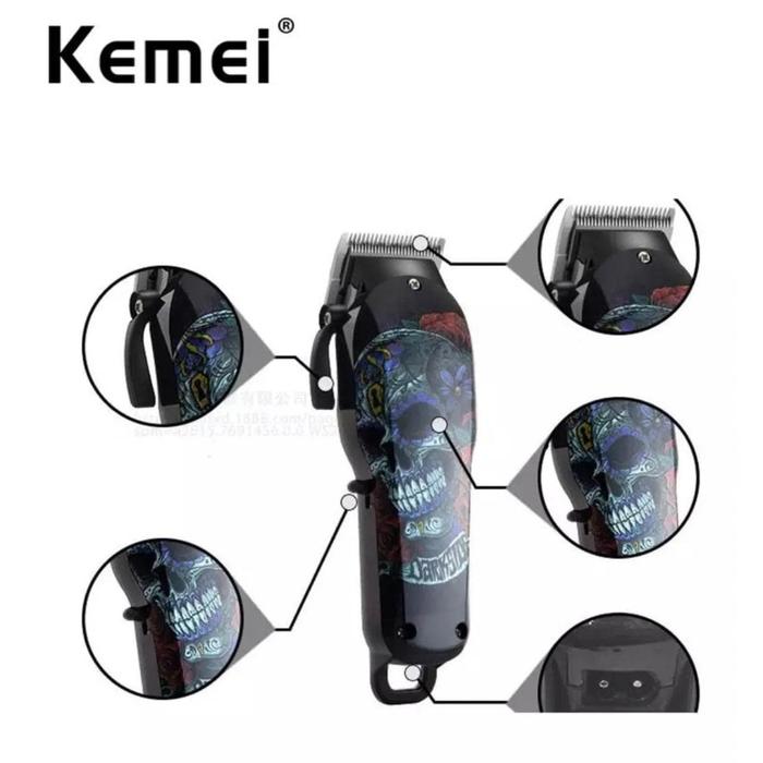 KEMEI 735 Alat Cukur Rambut Kemei 735 Hair Clipper Electric Rechargeable KM735 Mesin Cukur Rambut KEMEI KM 735 Elektrik Kumis Rambut Jenggot
