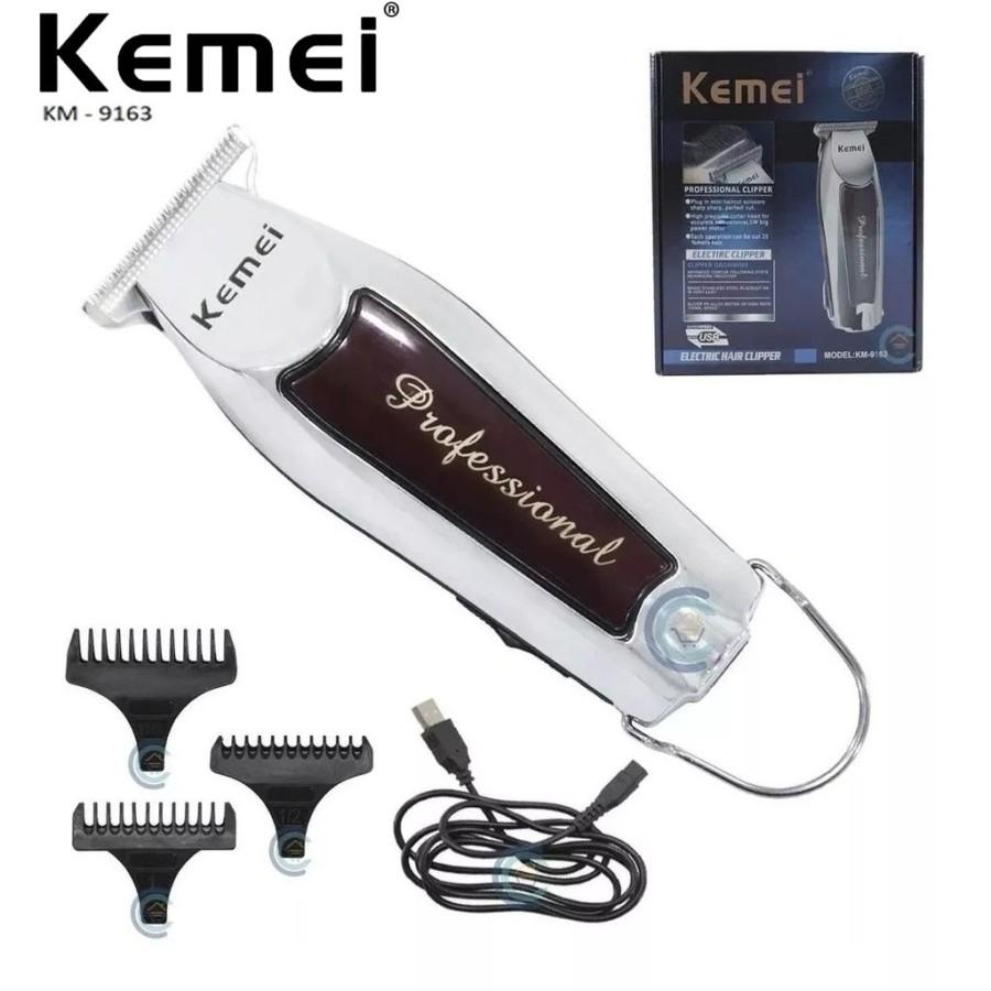 KEMEI 9163 Alat Cukur Rambut Kemei KM-9163 Hair Clipper Trimmer KM 9163 Wireless Mesin Cukur Elektrik