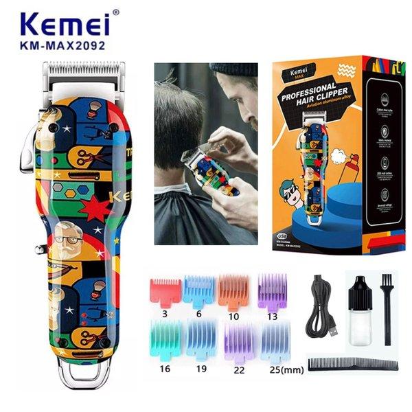KEMEI MAX2092 Alat Cukur Rambut Kemei MAX2092 Hair Clipper Cordless Turbo Cukuran KM MAX 2092 KM-MAX-2092 KM-MAX2092