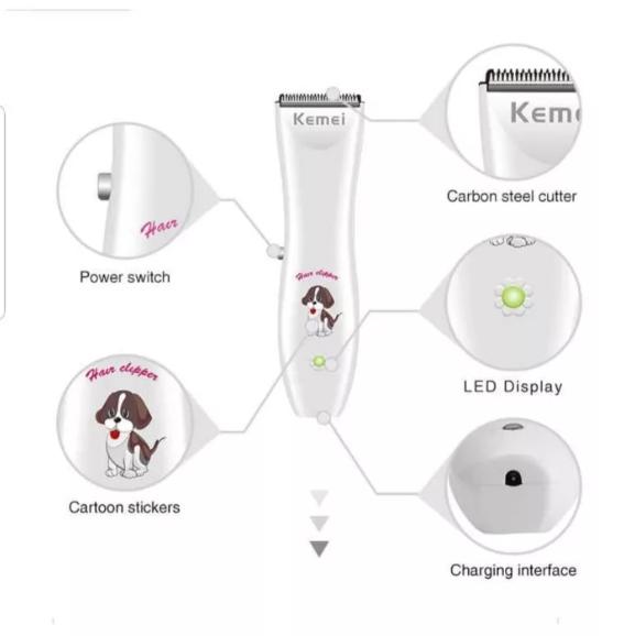 Alat Cukur Bulu Hewan Kemei 1051 Pet Clipper Kucing Anjing Cukuran KM1051 KM-1051