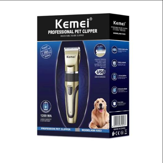Alat Cukur Bulu Hewan Kemei 1053 Pet Clipper Cukuran Anjing Kucing KM1053 KM-1053