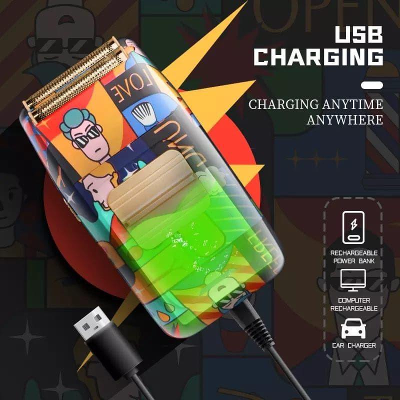 KEMEI 1102H Shaver Kumis Jenggot Grafitti