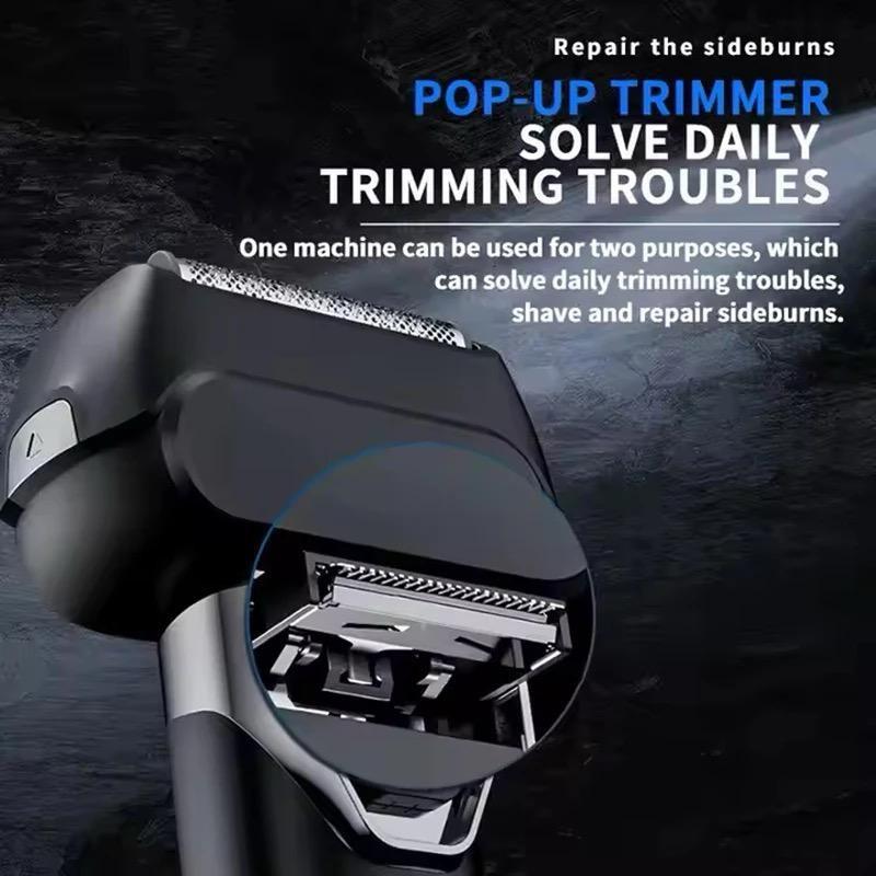 KEMEI 1309 Alat Cukur Rambut Kemei Kumis Jenggot Brewok Jambang KM-1309 Mesin Cukuran KM1309 Floating Blade 4 Pisau Anti
