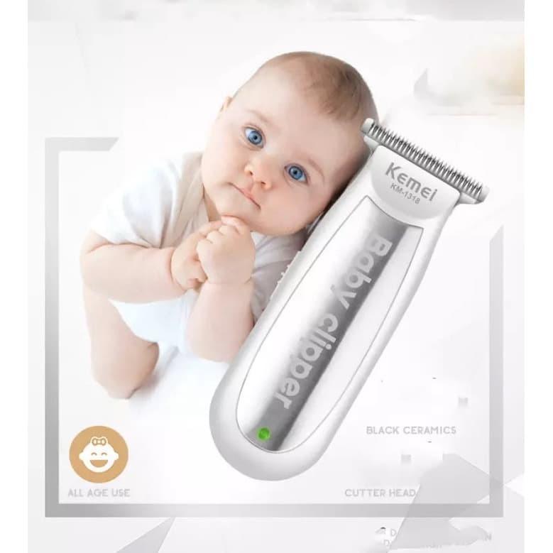 KEMEI 1318 Alat Cukur Rambut Kemei KM-1318 Mesin Cukur Bayi Baby Hair Clipper Low Noise