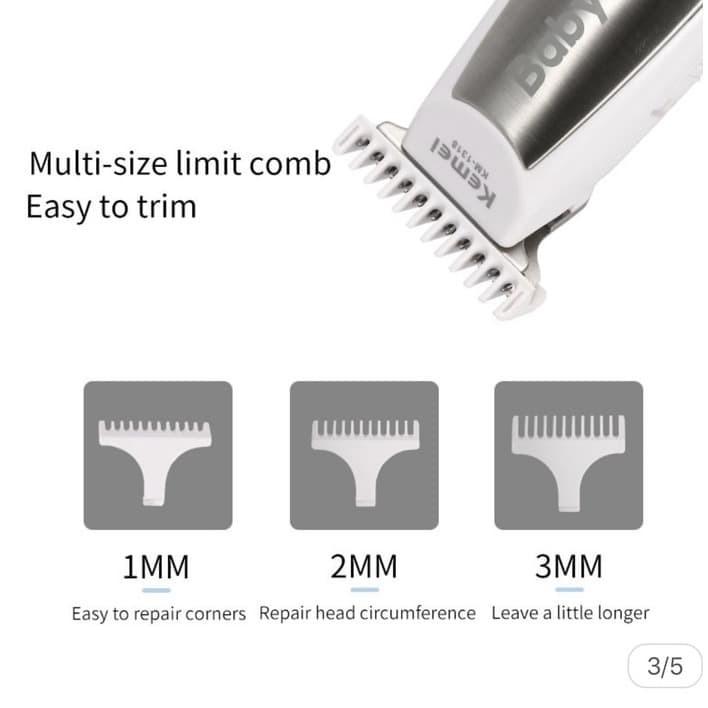 KEMEI 1318 Alat Cukur Rambut Kemei KM-1318 Mesin Cukur Bayi Baby Hair Clipper Low Noise