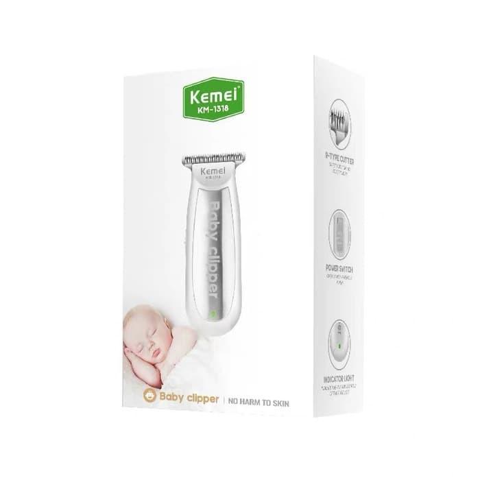 KEMEI 1318 Alat Cukur Rambut Kemei KM-1318 Mesin Cukur Bayi Baby Hair Clipper Low Noise