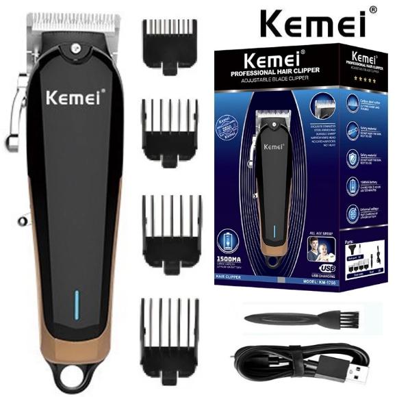 KEMEI 1756 Alat Cukur Rambut Kemei KM1756 Hair Clipper Charger Elektrik Cukuran KM 1756 Mesin Cukur Rambut Elektrik KM-1