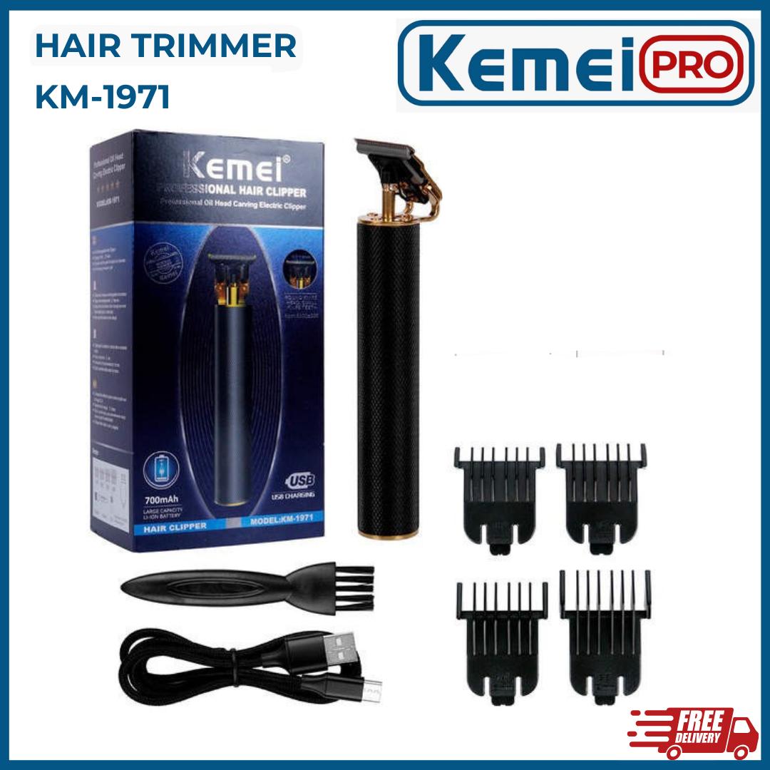 KEMEI 1971 Alat Cukur Rambut Kumis Jenggot KM 1971 Hair Clipper 1971 Pro Cordless Trimmer Alat Cukur Rambut KM-1971