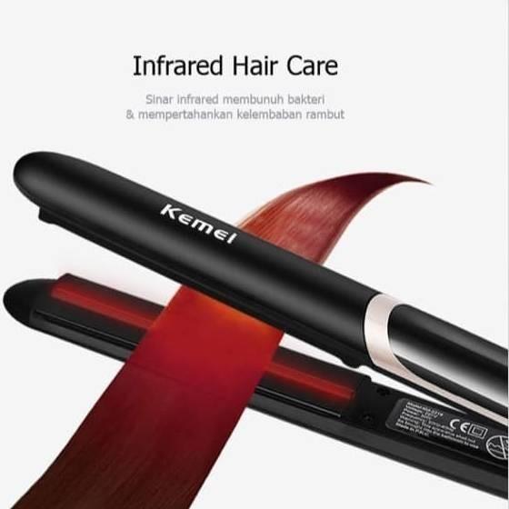 KEMEI 2219 Alat Catokan Rambut Kemei KM2219 Catok Premium 2 in 1 Curly Bond KM 2219 KM-2219