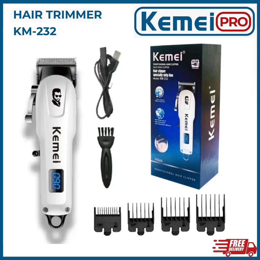 KEMEI 232 Alat Cukur Rambut KM 232 Kemei hair Clipper Rechargeable KM-232  KM 232 Kemei hair Clipper Rechargeable KM-232
