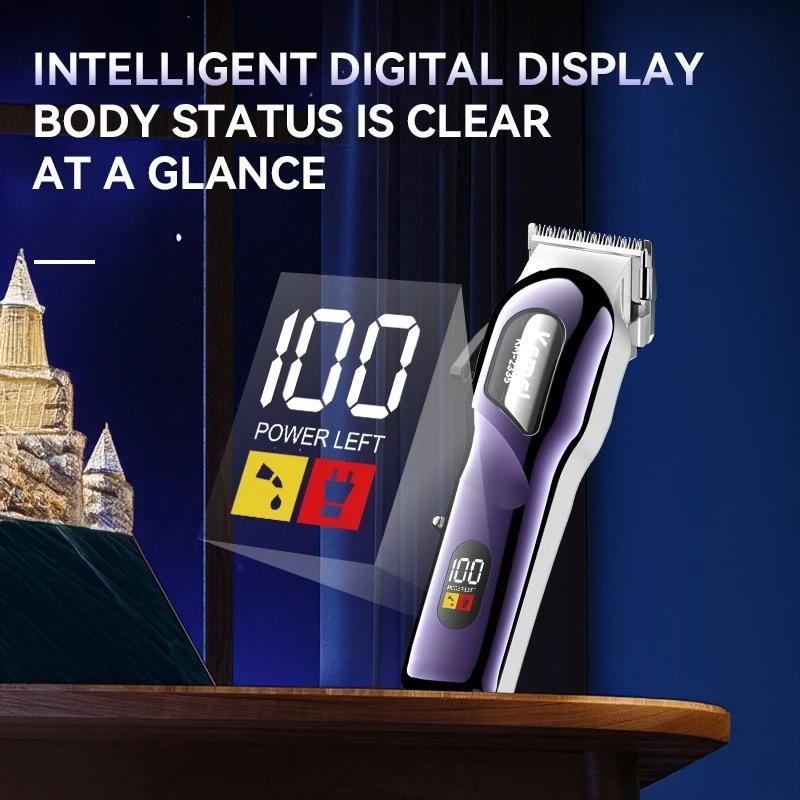 KEMEI 2335 Alat Cukur Rambut Kemei KM-2335 Mesin Cukuran Kemei KM2335 Professional Hair Clipper Cordless Charging USB Ti