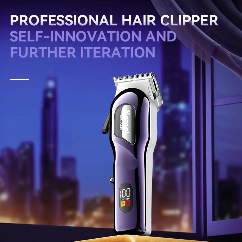 KEMEI 2335 Alat Cukur Rambut Kemei KM-2335 Mesin Cukuran Kemei KM2335 Professional Hair Clipper Cordless Charging USB Ti