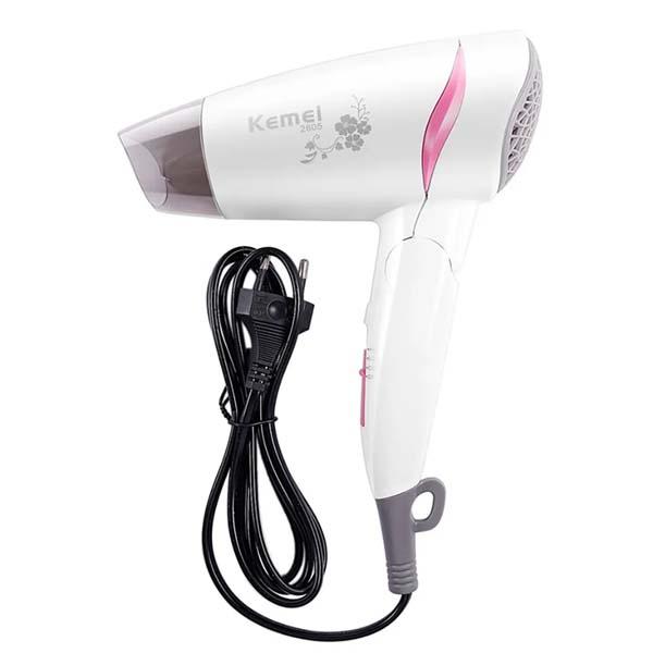 Hair Dryer Pengering Rambut Model Lipat Panas Dan Dingin Kemei KM 2605 - KM 2605