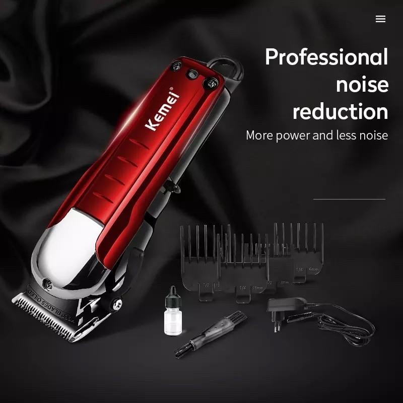 KEMEI 2608 Kemei Alat Cukur Rambut Kemei KM-2608 Hair Clipper Cordless KM 2608 Hitam Merah