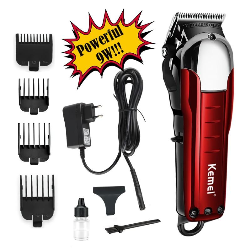 KEMEI 2608 Kemei Alat Cukur Rambut Kemei KM-2608 Hair Clipper Cordless KM 2608 Hitam Merah