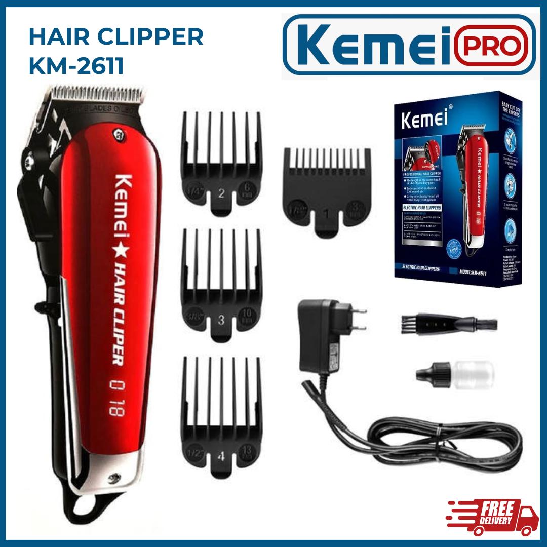 KEMEI 2611 Alat Cukur Rambut Kemei KM 2611 Rechargeable Cordless Professional Hair Clipper Cukuran Kemei KM-2611 KM2611