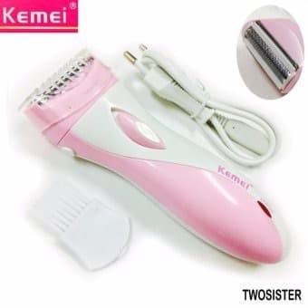 KEMEI 3018 Alat Cukur Kemei KM3018 Rechargeable Cordless Lady Shaver KM-3018