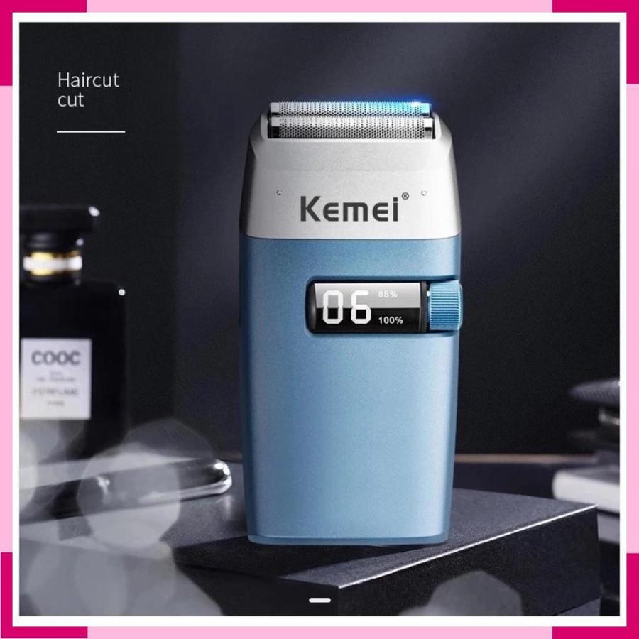 (Bisa COD) Shaver KEMEI 3385 Cukuran Kumis Alat Cukur Jenggot Razor Botak Cukuran Kemei KM-3385 Rechargeable ShaverKM338