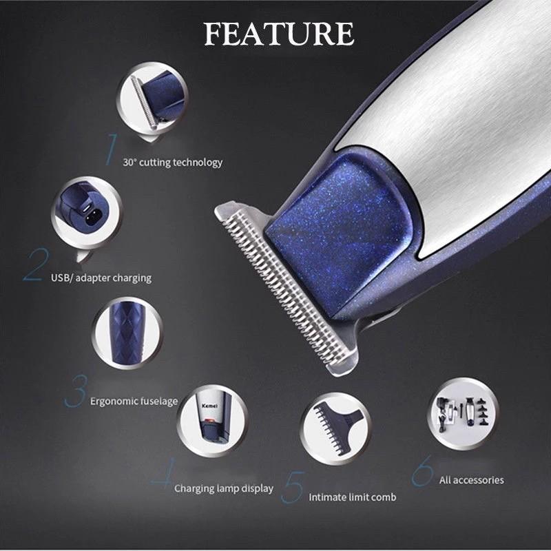 KEMEI 5021 Alat Cukur Rambut Cordless
