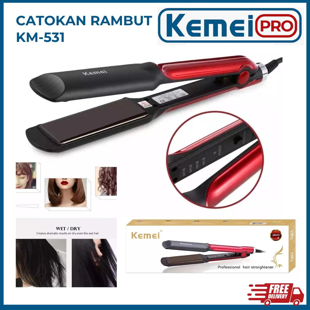 KEMEI 531 Alat Catokan Rambut Kemei KM-531 Catok Professional Hair Straightener KM531