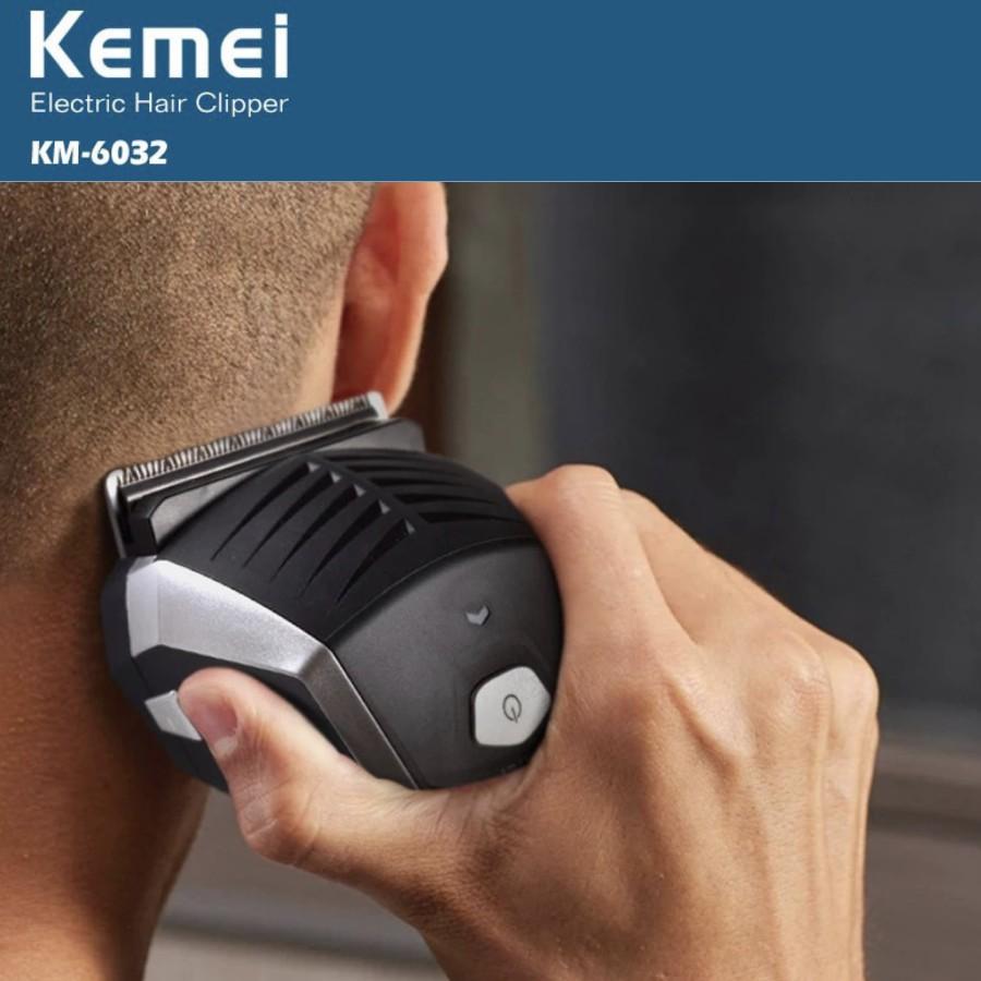 Alat Cukur Rambut Pria Botak Kemei KM 6032 Hair Clipper 0 mm KM-6032 KM6032