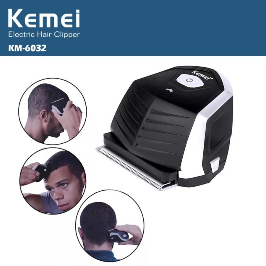 Alat Cukur Rambut Pria Botak Kemei KM 6032 Hair Clipper 0 mm KM-6032 KM6032