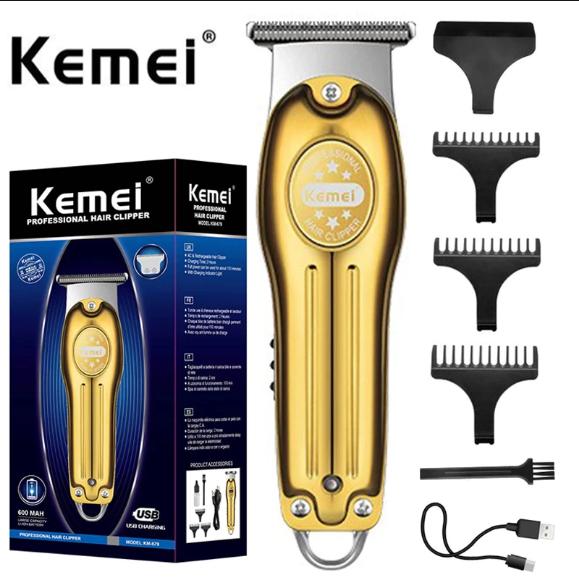 (Bisa COD) KM679 GROSIR KEMEI 679 Cukuran Rambut Hair Clipper Trimmer KM KM679 Alat Cukur Ukir Craving