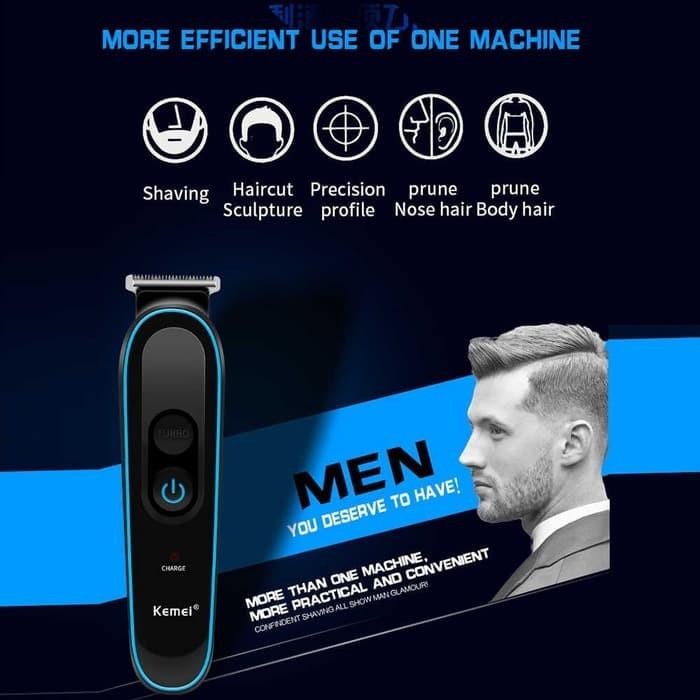 (Bisa COD) Kemei KM 690 Clipper Alat Cukur Rambut Extra Turbo speed 5 in 1 Cukuran Multi Fungsi
