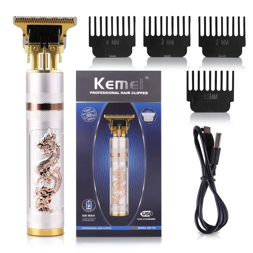 (Bisa COD) KM762 Kemei 762 Cukuran Hair Trimmer Baterei CAS KM KM-762