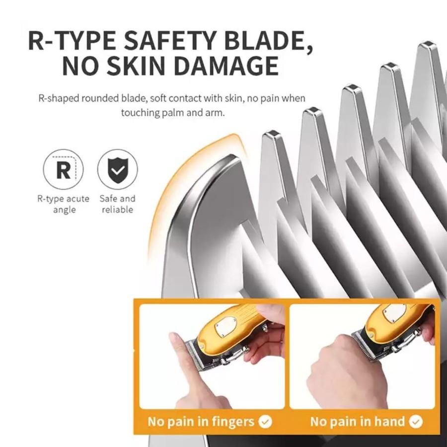 KEMEI 802 Alat Cukur Rambut Kemei KM802 Hair Clipper Taper Professional Cukuran KM 802 Merah / Kuning KM-802