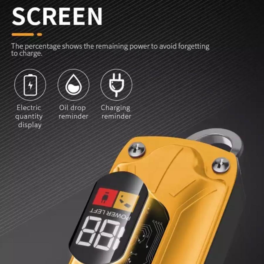 KEMEI 802 Alat Cukur Rambut Kemei KM802 Hair Clipper Taper Professional Cukuran KM 802 Merah / Kuning KM-802