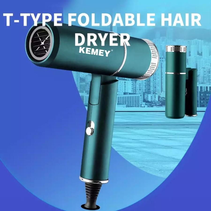 KEMEI 9825 Hair Dryer Kemei 9825  Alat Pengering Rambut Lipat Foldable Panas Dingin Cool Kemei KM9825 KM-9825