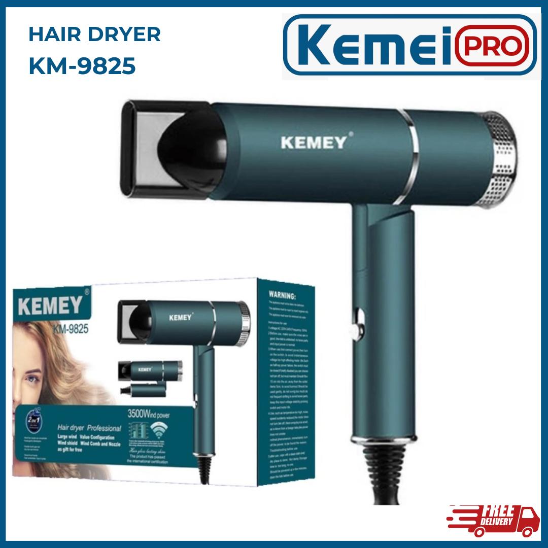 KEMEI 9825 Hair Dryer Kemei 9825  Alat Pengering Rambut Lipat Foldable Panas Dingin Cool Kemei KM9825 KM-9825