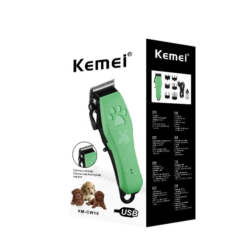 KEMEI CW10 Alat Cukur Bulu Hewan KM CW10 Pet Clipper CAS Baterai Alat Cukuran Bulu Hewan KM-CW10