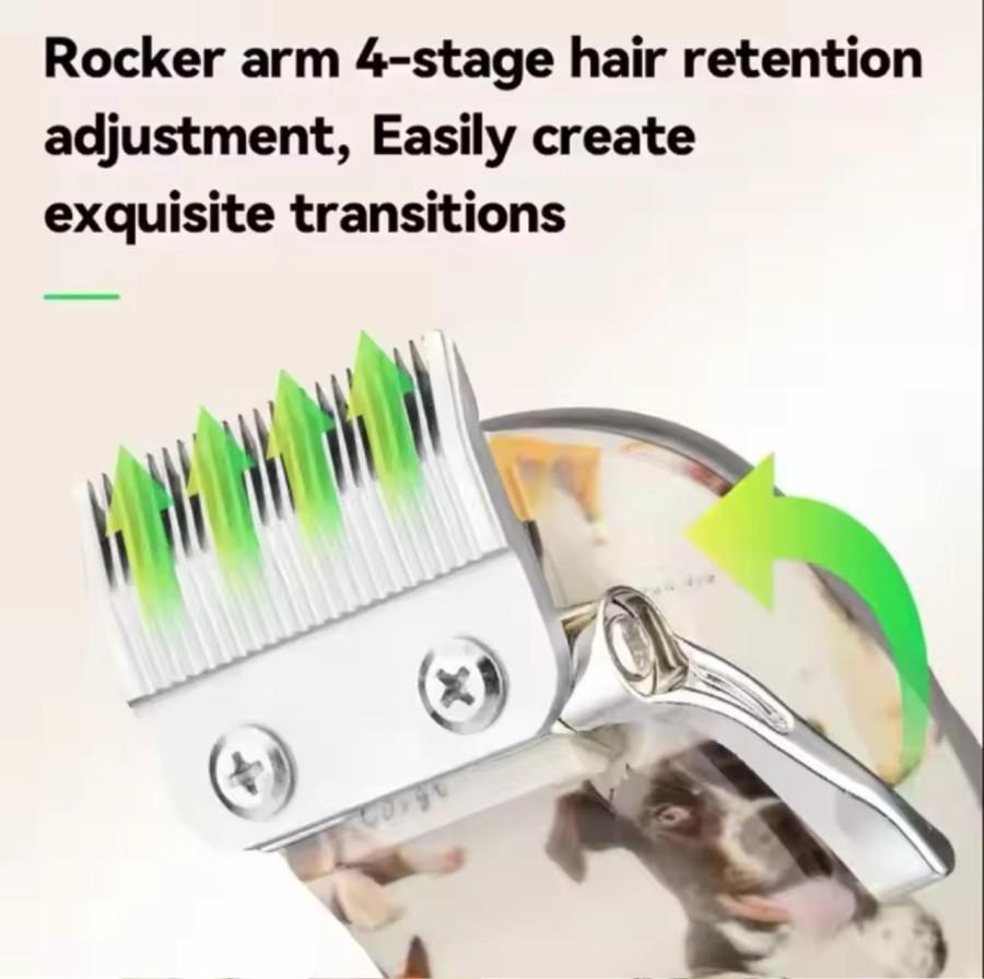 Alat Cukur Rambut Pet Clipper MP CW 2100 Bulu Hewan Anjing Kucing Kelinci Elektrik Rechargeable Mesin Pemotong Bulu Cuku