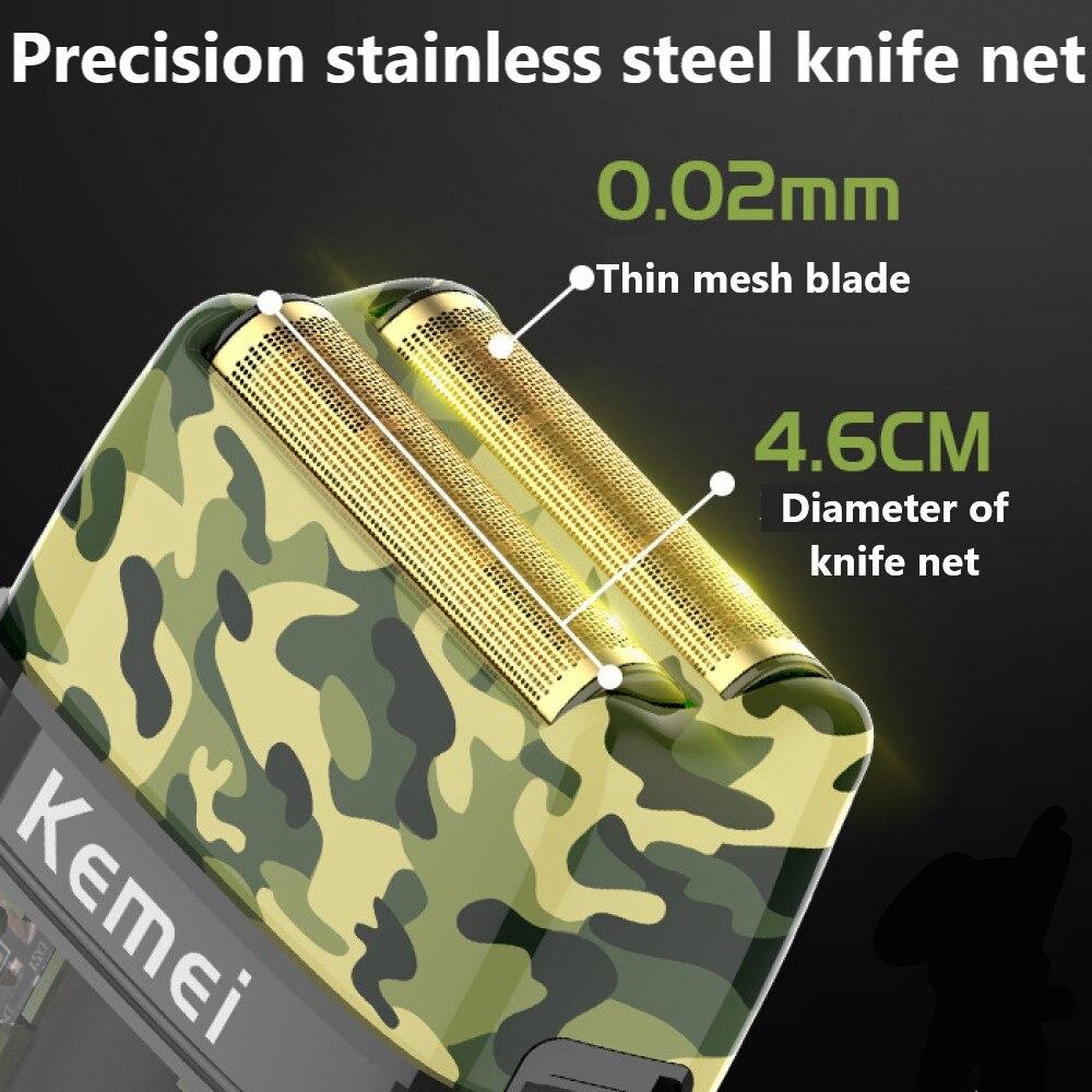 (Bisa COD) Shaver Kemei TX7 Alat Cukur Jenggot Professional Shaver Army Rechargeable Cordless Shaver Mesin Cukuran KMTX7