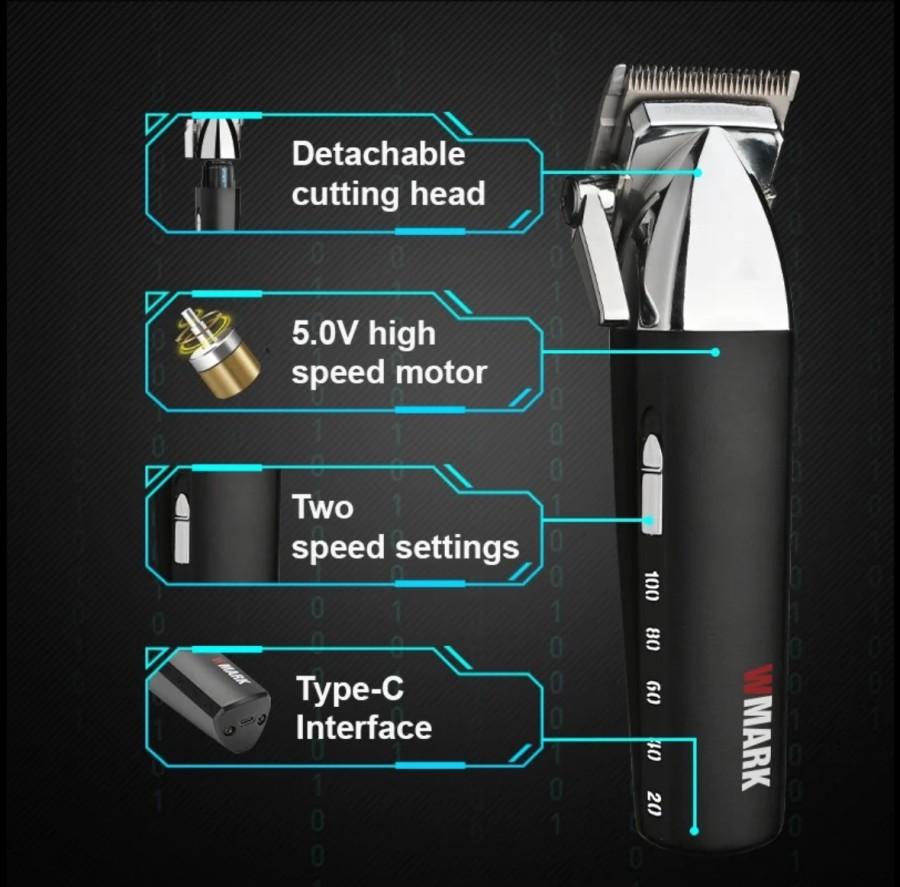 WMARK NG 2039 Alat Cukur Elektrik Rambut Professional WMARK NG-2039 High Speed 9000 RPM 1 Set Hair Clipper NG 2039 Cukur